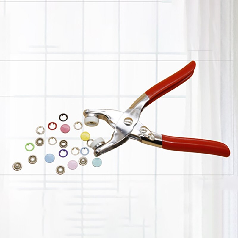 Metal tøj syning knapper krog ring trykknapper trykknapper clips tang sytilbehør knapper tang