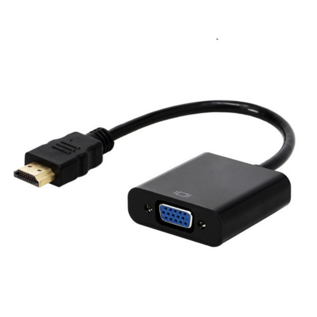 HD to VGA Cable Converter 1080P Laptop Transmitter Adapter Male to Female Converting Line, Black