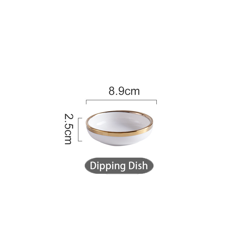 Dinnerware Set Porcelain Plates for Food Dinner Set Dishes Salad Soup Bowl Ceramic Plates and Bowls Set Tableware Set Spoon: T