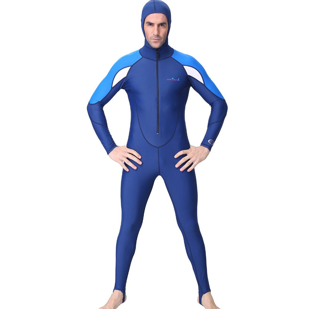 S-3XL Men Hooded Diving Suit Long Full Body Scuba Wet Suit Surf Swimming Jumpsuit #4M02