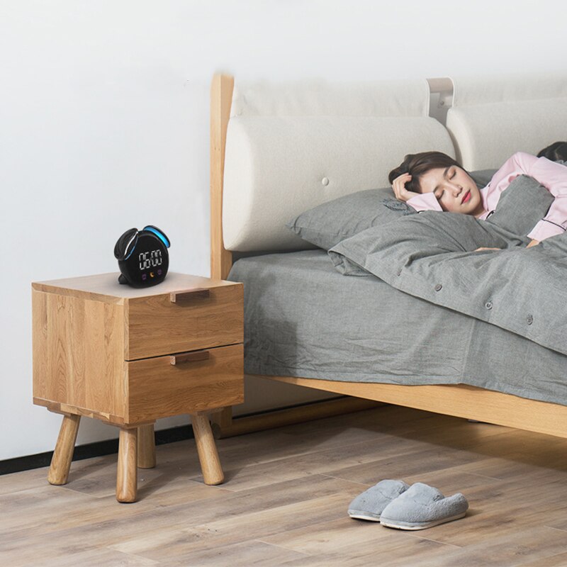 Intelligente Kind Wekker Nachtkastje Wekker Elektronische Mini Digita Klok Horloge Kleine Bureauklok Lichtgevende Stille