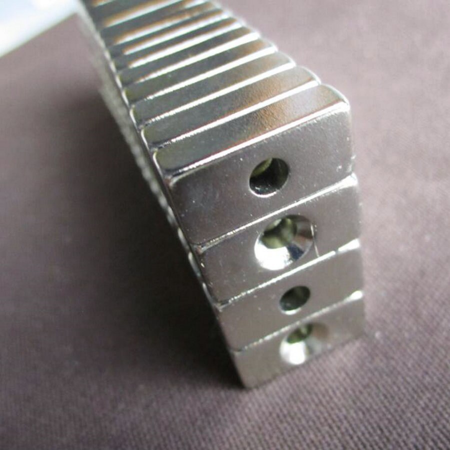 5 stks N50 Sterke Magneet 20mm x 10mm x 6mm Gat 3mm Zeldzame Aarde Neodymium Magneten 20*10*6mm 20mm * 10mm * 6mm