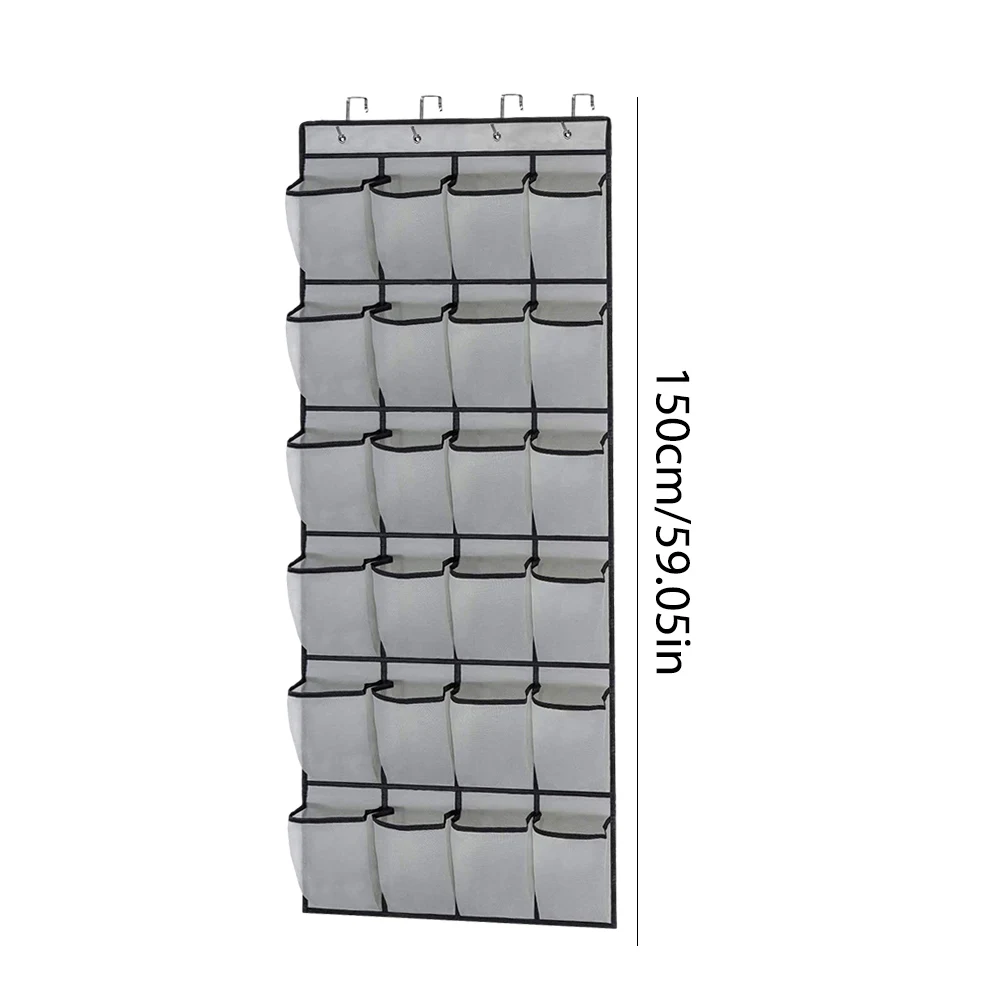 Hoedenorganizer Hoedenrek 24 diepe zakken met 2/3 haken Display Baseball Caps Collectie Hoedenorganizer Houder voor muurdeur: Blauw