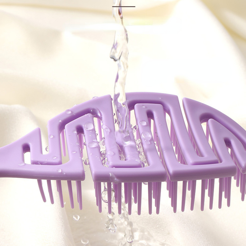 Cepillo para el cabello ahuecado, peines para masaje del cuero cabelludo, desenredante de peinado, herramienta para desenredar de secado rápido, cabello rizado seco y húmedo