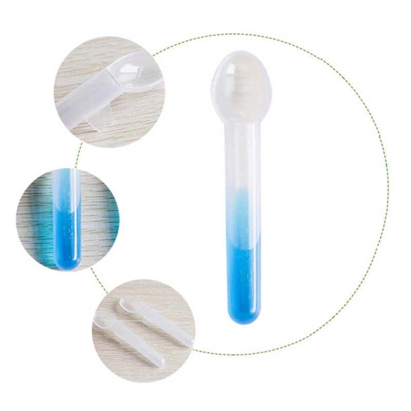 Spædbørnsmad dispensering sutteflaske ske silikone squeeze feeder redskaber 10ml 132