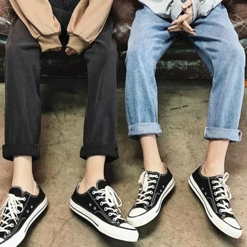Mænd jeans retro løse ins harajuku solid ankellang chic all-match ulzzang trendy daglig streetwear herre student enkel