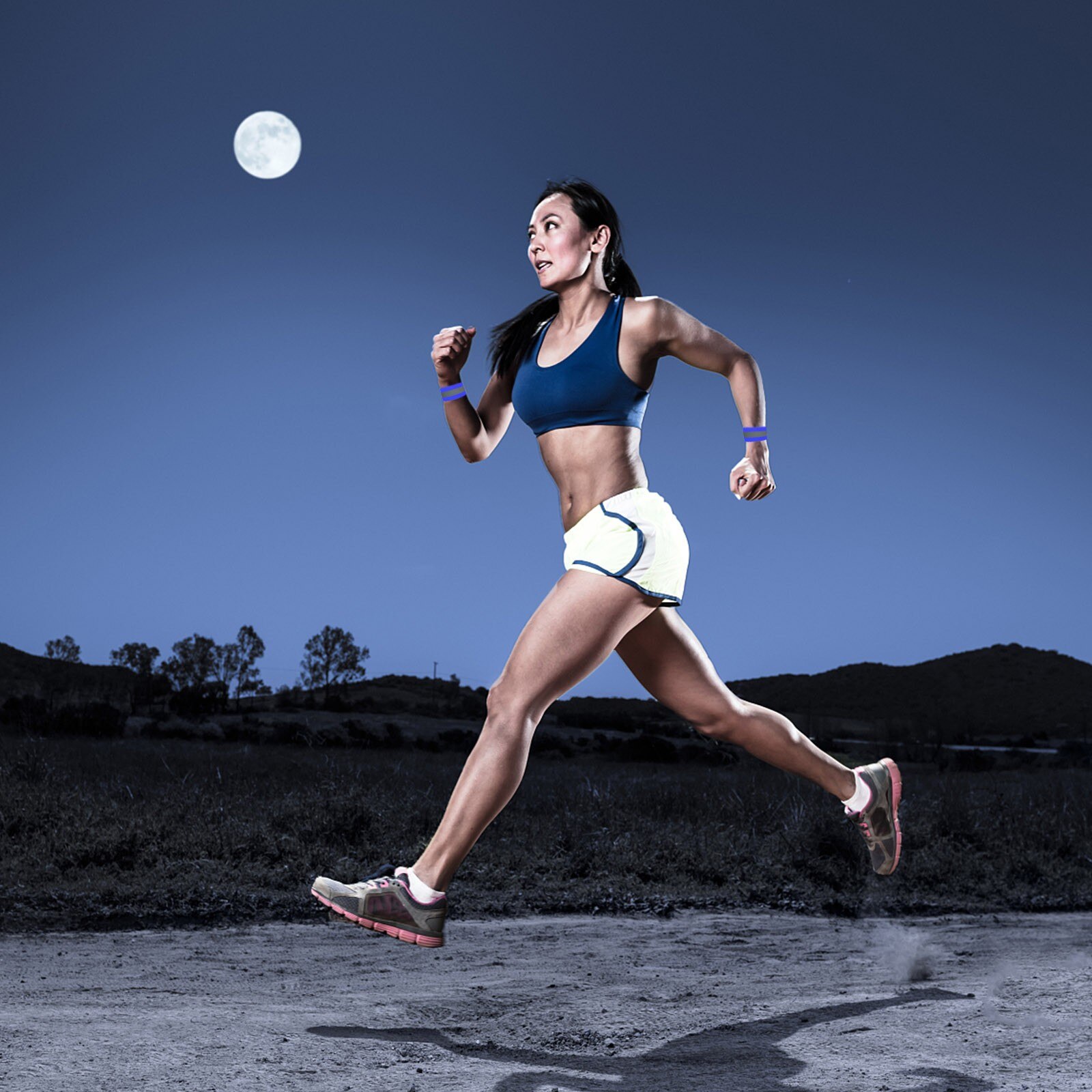 4# Luminous Arm Band Sports Reflective Safety Belt Night Run Armband Outdoor Sports Night Running Cycling Jogging Arm Strap