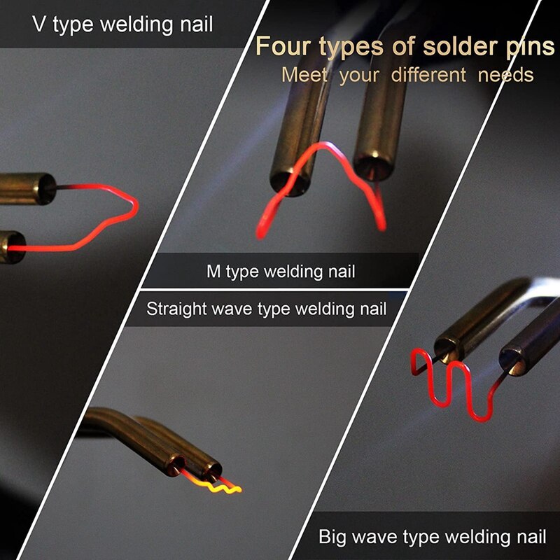 Stapler Plastic Welding Machine,Car Bumper Repair Kit Crack Repair Repair Melt Welding Hand Car Tool Kit EU Plug