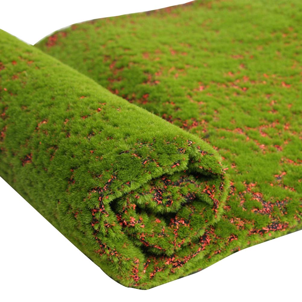 1m*1m grønne stråmåtter kunstig simulation græsplæne græsplæne tæppe hjemmehave mos hjemmegulv til bryllup påske xmas gør-det-selv indretning græs: B