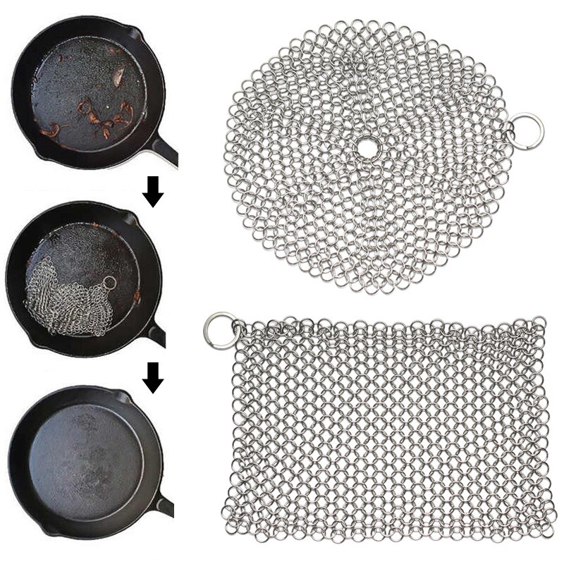 Épurateur de nettoyage en fonte inox pour tous Types de poêles grilles en fonte grilles fours hollandais XH8Z