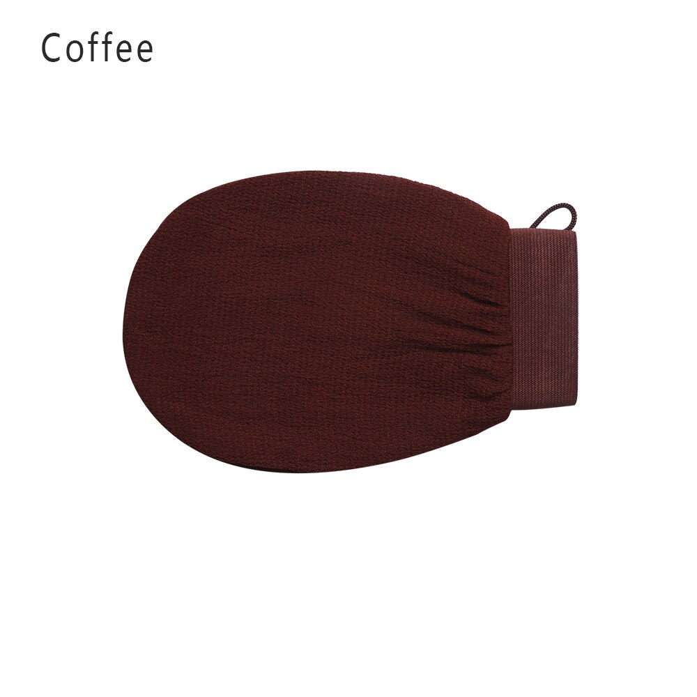 Manopla Exfoliante para Hammam marroquí, guante Exfoliante para la preparación de la ducha, duradero, para masaje corporal y Facial, 1 ud.: coffee