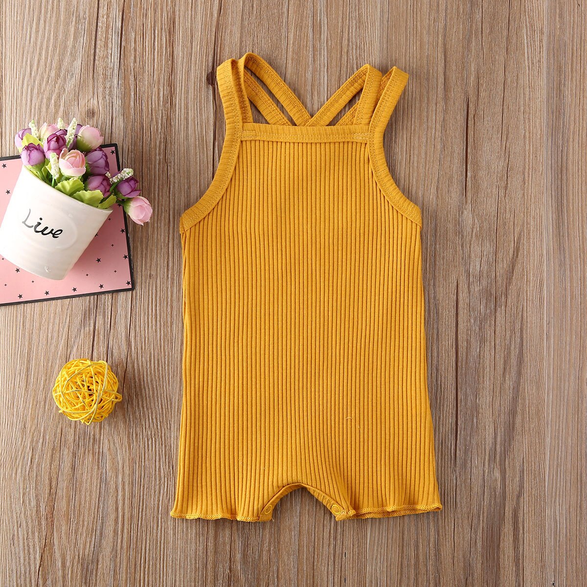 2020 abbigliamento estivo per bambini Baby Kids Boy Girl Infant pagliaccetto tuta completi in cotone Set abiti solidi a costine