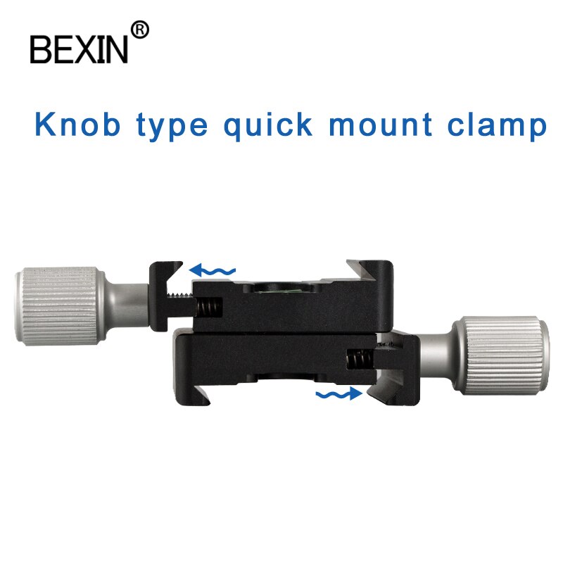 Double sided qr 50 camera clamp tripod quick release plate mount clamp detachable QR clamp for arca swiss plate dslr camera