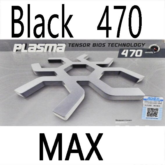 Original Andro Table Tennis Rubber Plasma 470 Pimples In Pips-in Ping Pong Sponge Tenis De Mesa: Black 470 MAX