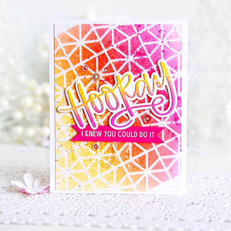 Geometric Diagram Stencil for DIY Scrapbooking DIY Paper Cards Making Craft Plastic Templates Decoration Embellishment