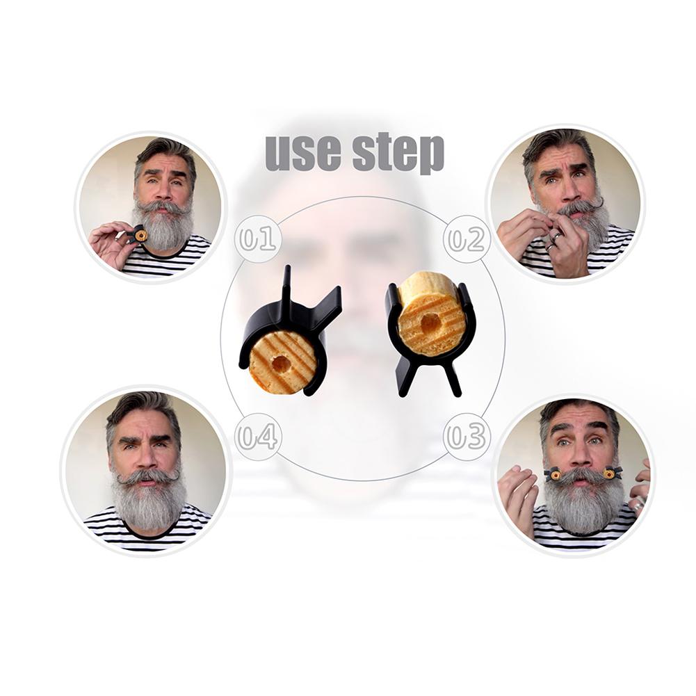 Bellylady 2 stuks/set stuur snorren trainingswielen voor mannen salon snorren styling sjabloon baard vormgeven trimgereedschap