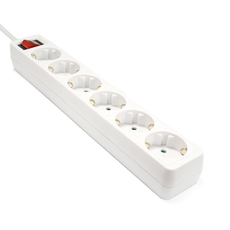 Grenuttag eu-uttag 3/4/5/6 uttag ac-uttag eu-kontakt 16a elektrisk förlängningssladd kontrollomkopplare 1.5m sladd bostadshus