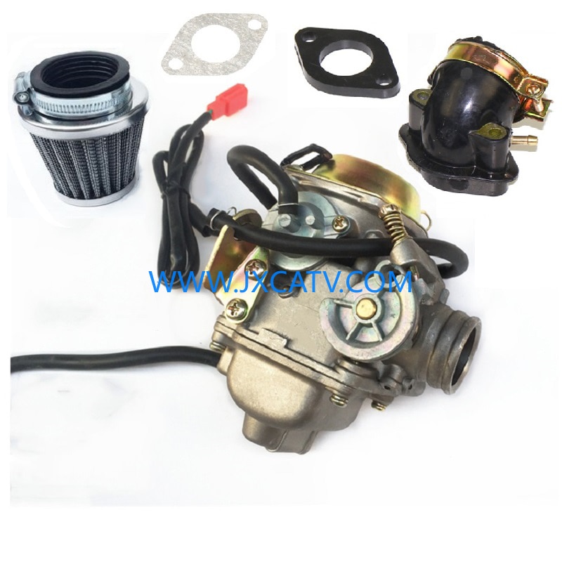 Irbis Dingo T150 Carburateur D24 & Intake Pipe & Luchtfilter D42 & Carburateur Magneetventiel