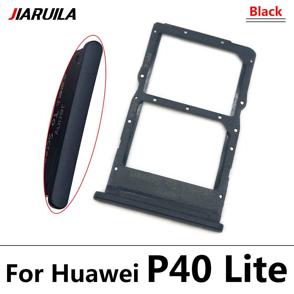 Per Huawei MediaPad T3 10 AGS-L09 AGS-W09 AGS-L03 T3 9.6 LTE SIM Slot Per Schede SD Vassoio di Carta Del Supporto Adattatore: P40 Lite Black