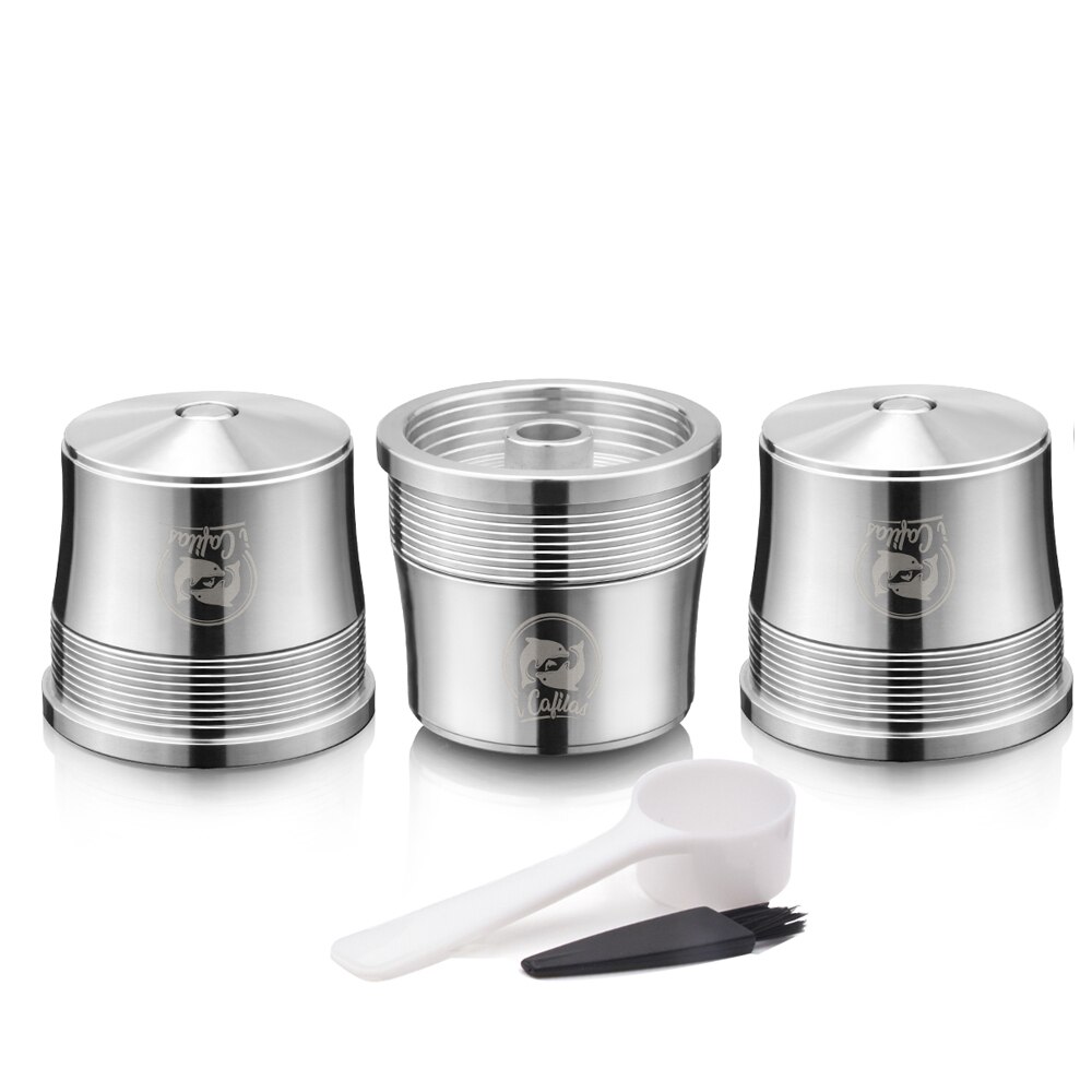ICafilas cápsula de café reutilizable para illy X7.1 illy Y5 Mahine filtro de cafetera recargable de acero inoxidable: Amarillo claro