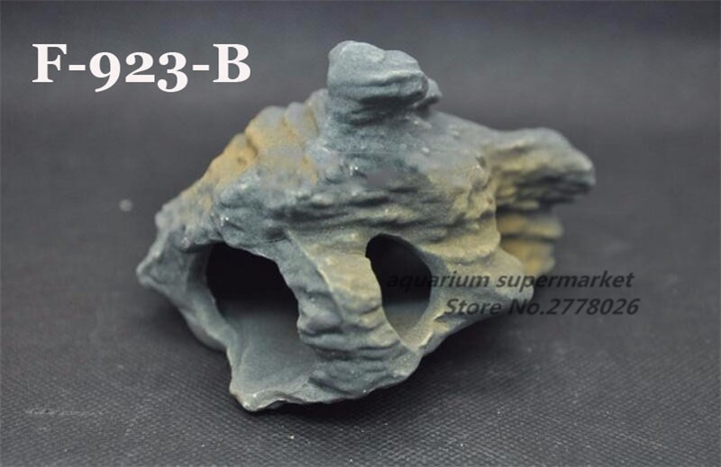 MF CICHLID STONE Ceramic Aquarium Rock Cave decor for Aquarium Fish Tank: F-923-B