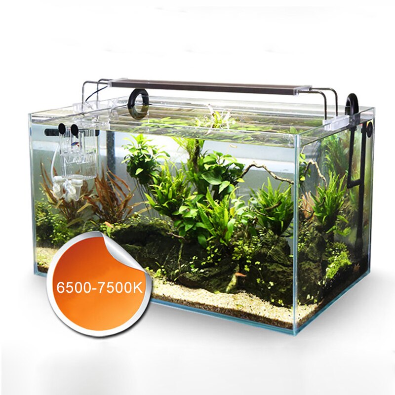 Sunsun ADE-Lámpara de iluminación LED para acuario, luz Ultra delgada para acuario de plantas acuáticas, 6500-7500k