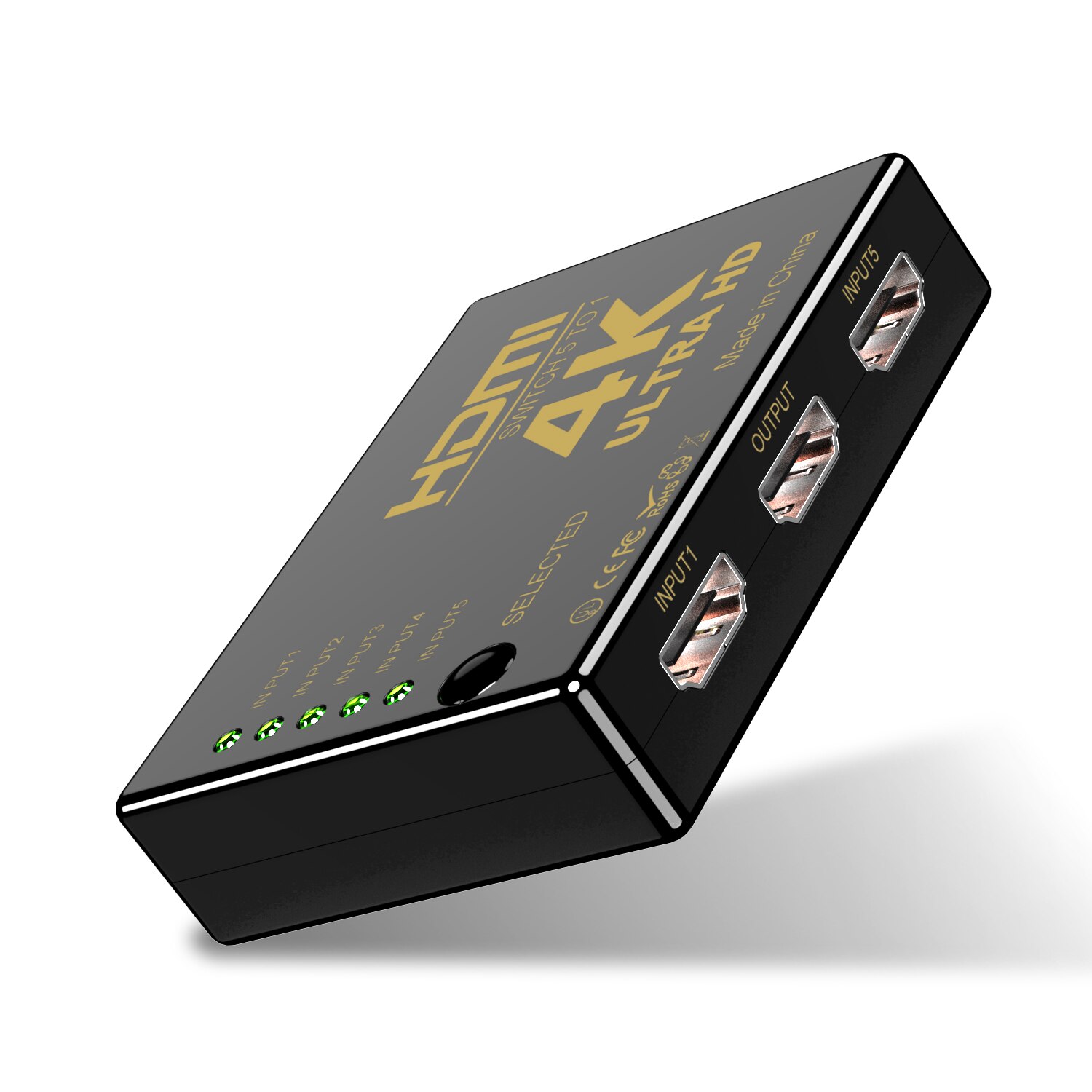 4K 5x1 HDMI Switcher 5 Port HD Switch HD Video Switcher Adapter 5 Input 1 Output Port HDMI Hub for Xbox PS4 DVD PC BOX Z2