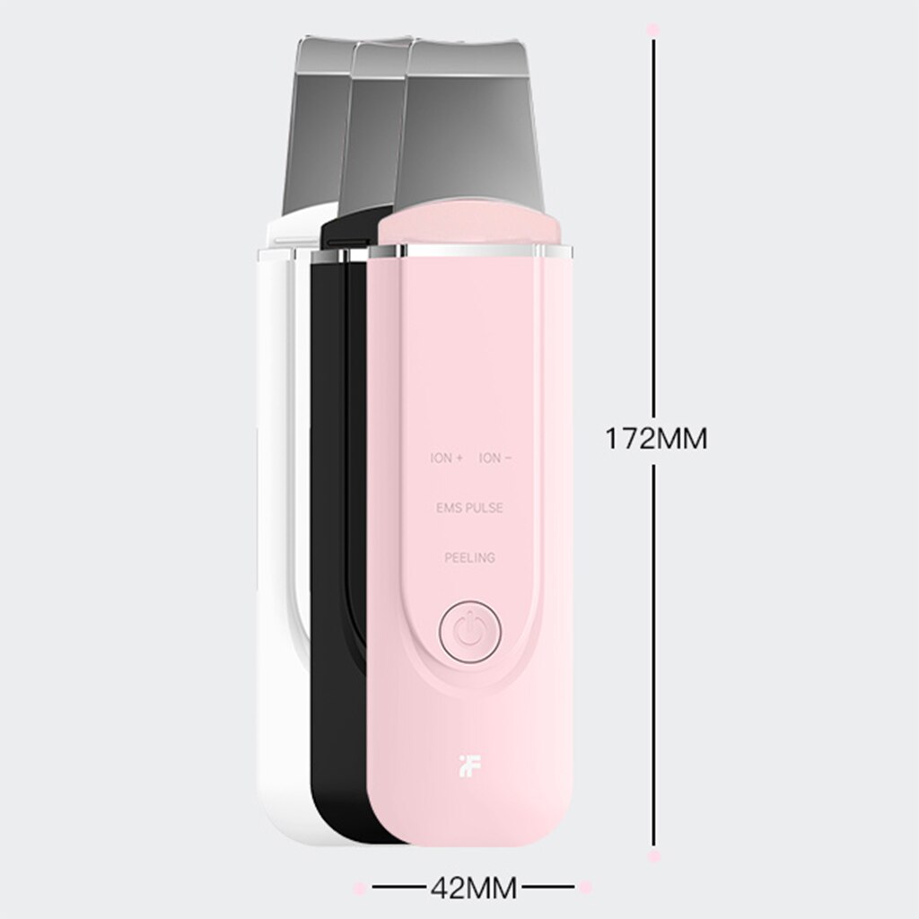 Limpiador ultrasónico de la piel Facial inFace, limpiador iónico de espinillas, masajeador, máquina limpiadora de rostro profundo, limpiador de pala peladora