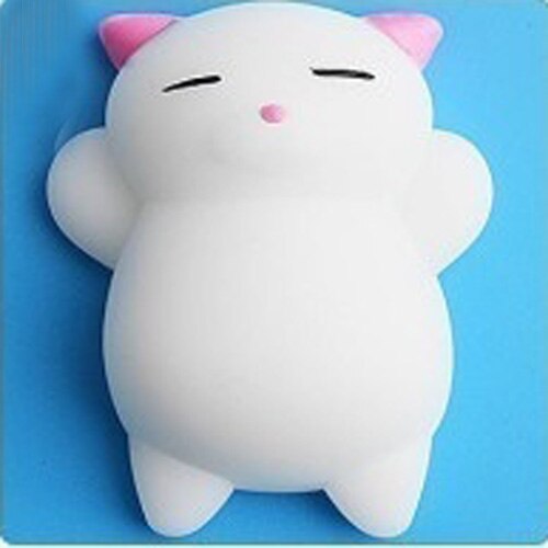 Mini Change Color Squishy Cute Cat Antistress Ball Squeeze Mochi Rising Abreact Soft Sticky Stress Relief Funny Toy: Pink Cat