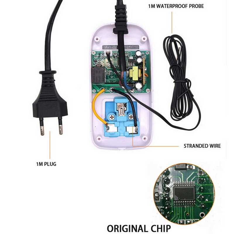 Digital Temperature Controller Thermostat Outlet Probe NTC Sensor Thermostat Temperature Controller Regulator EU/US Plug