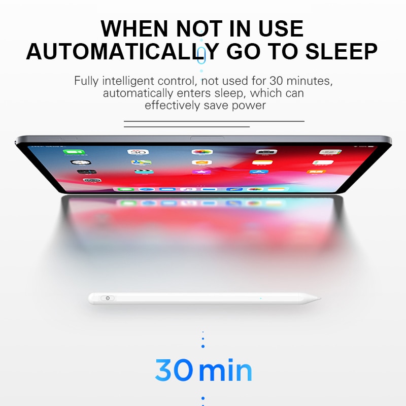 Aktiv styluspenna för apple ipad pro 11 12.9 10.5 9.7 mini 5 air phone smart stylus ritpenna handflata avvisande touchpenna
