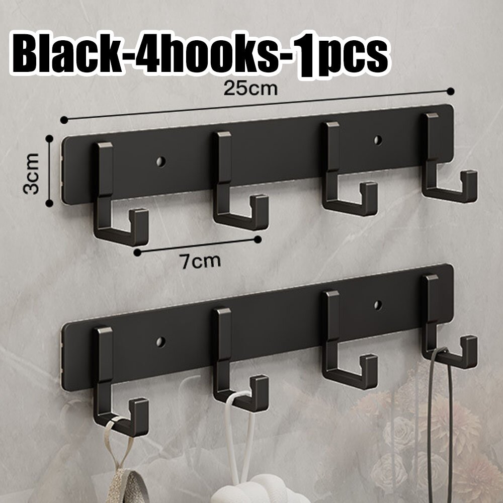 Perchas para cocina y baño, ganchos adhesivos portadores, toallas adhesivas fuertes, paredes de baño sin perforaciones montadas en la pared