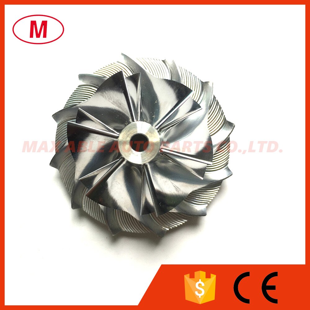 GT1249 34.66/49.00mm 6+6 blades High Performance Turbo Billet Compressor wheel/Aluminum 2618/Milling compressor wheel