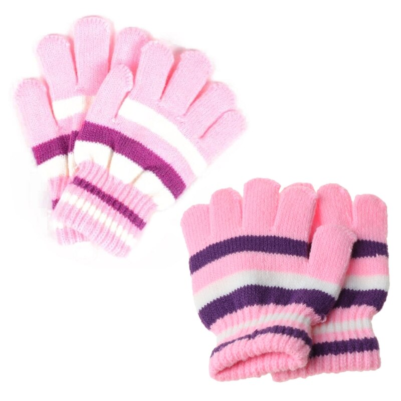 Kinderen Meisjes Jongens Kids Magic Stretchy Wanten Gebreide Handschoenen Winter Warmer T8ND