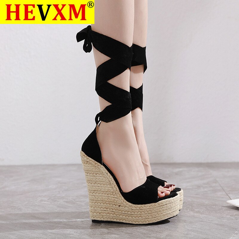 Sandalias De cuña para Mujer De 35 a 43, Sandalias De tacón alto estilo bohemio con plataforma para Mujer, Zapatos De Mujer con Puntera abierta a la