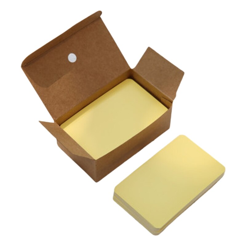 100 Sheets/Box Paper Message Card Blank Handwritten Memo Notecards Postcard: YL