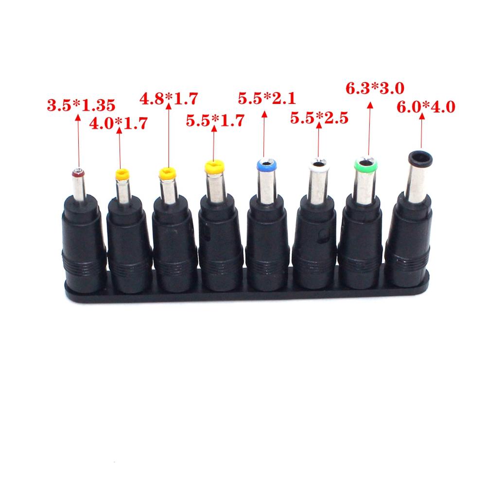 8pcs/Set 5.5x2.1mm Universal Male Jack connector For DC Plug AC Power Adapter Computer Cables Connectors Notebook Laptop