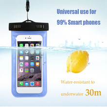 Universal Swimming Bags Cell Phone Transparent Cover PVC Waterproof Underwater Bag For iPhone XS 7 8 all models Mobile Phone