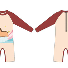 Kids UPF50 + Een Stukken Badpak Voor Meisjes Kinderen Rash Guards Cartoon-Paard 2020tt-Rashguard Sport Top & Shorts Bathing suits