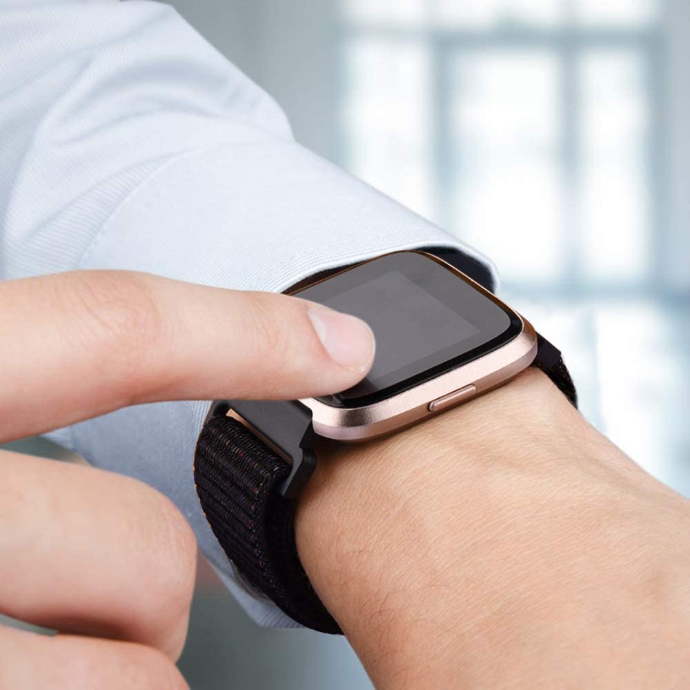 Correa tejida de nailon para Fitbit Versa/Lite/Versa2, repuesto de reloj inteligente, pulsera deportiva, Fitbit Versa 2