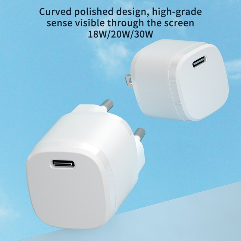 Mini Telefoon Oplader Pd 30W Voor Iphone 13 12 Mini Pro Max Eu Vs Lader Voor Samsung Galaxy fast Charger USB-C Poort Charing