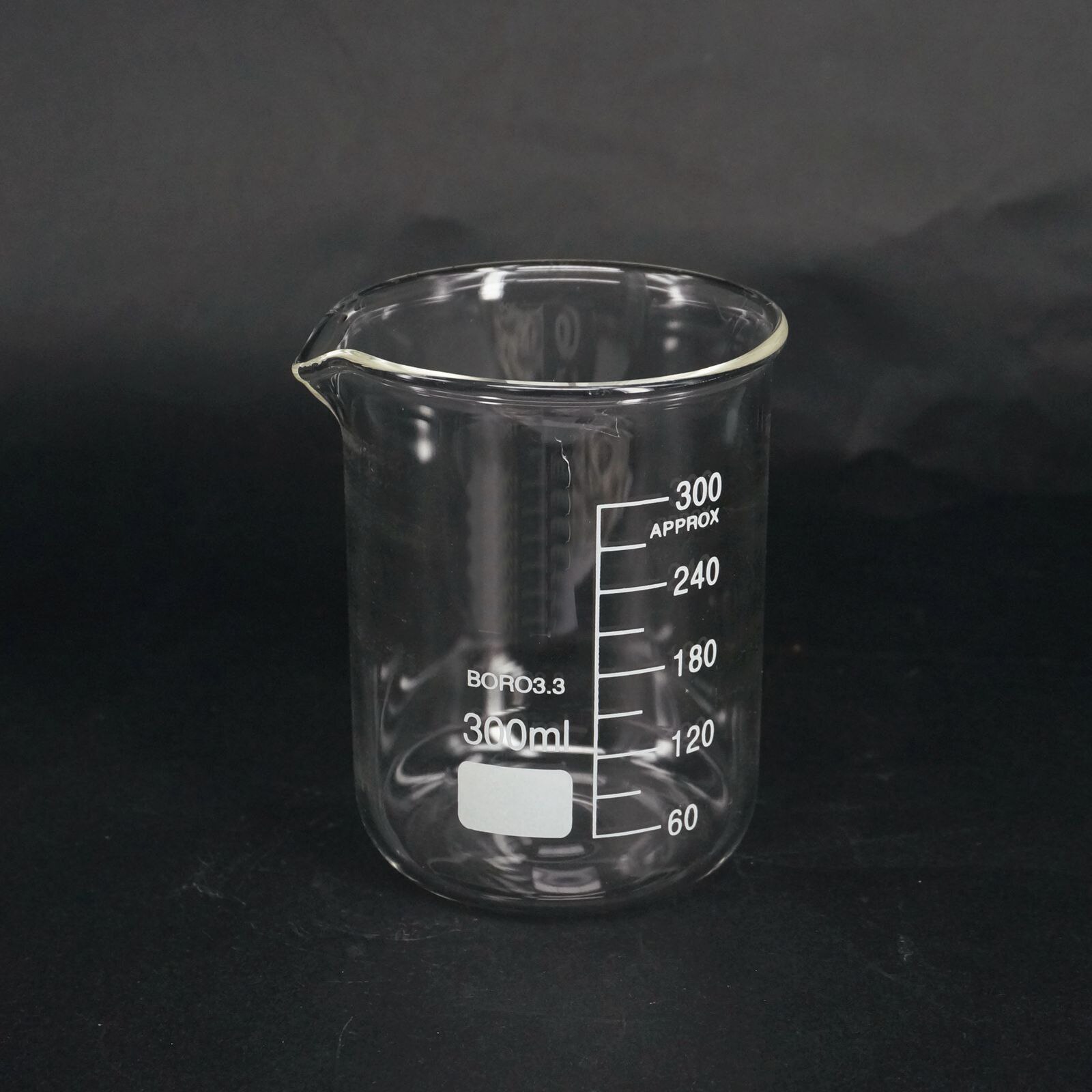 300 Ml Lage Vorm Beker Chemie Laboratorium Borosilicaatglas Transparante Beker Verdikte Met Uitloop