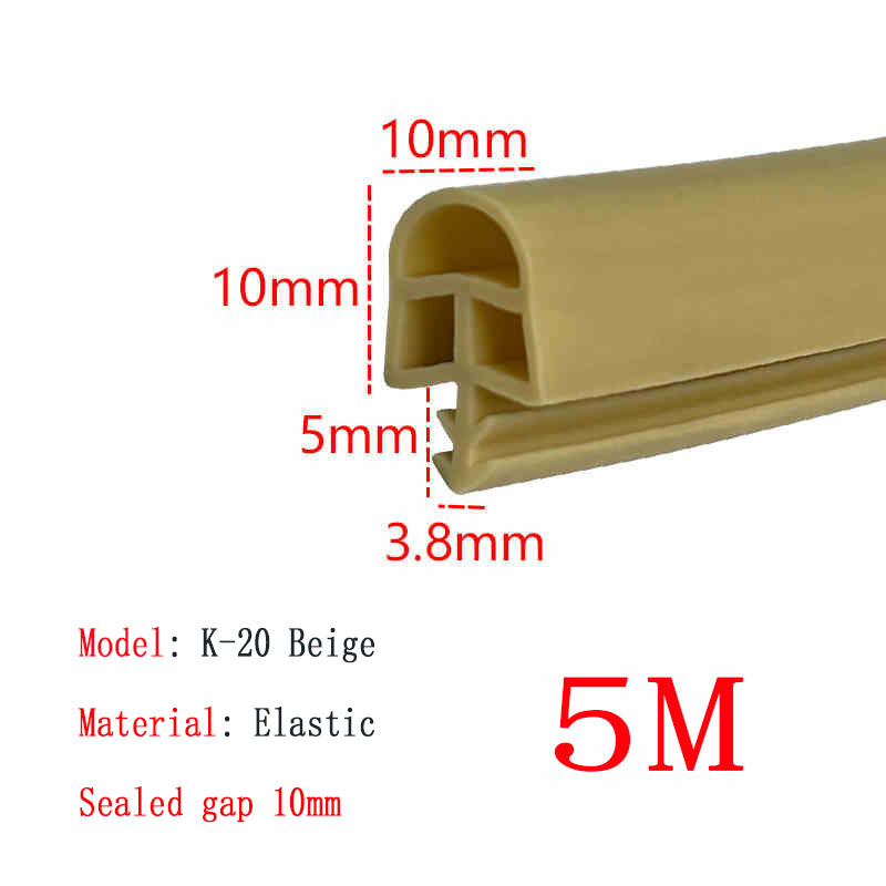 Tira de vedação de porta de madeira, 5m, isolamento acústico, redução de ruído, tira de lacuna, moldura de porta, tira anti-colisão: CÉU AZUL