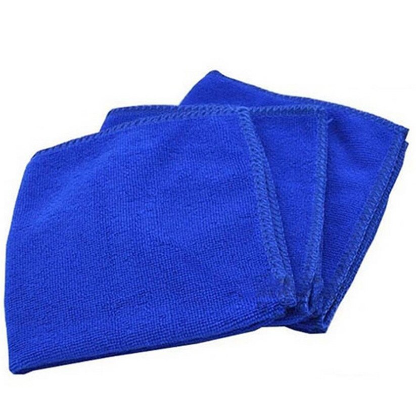 Bil-styling mikrofiberklude bilvask praktisk blå blød absorberende vaskeklud bilpleje  td28