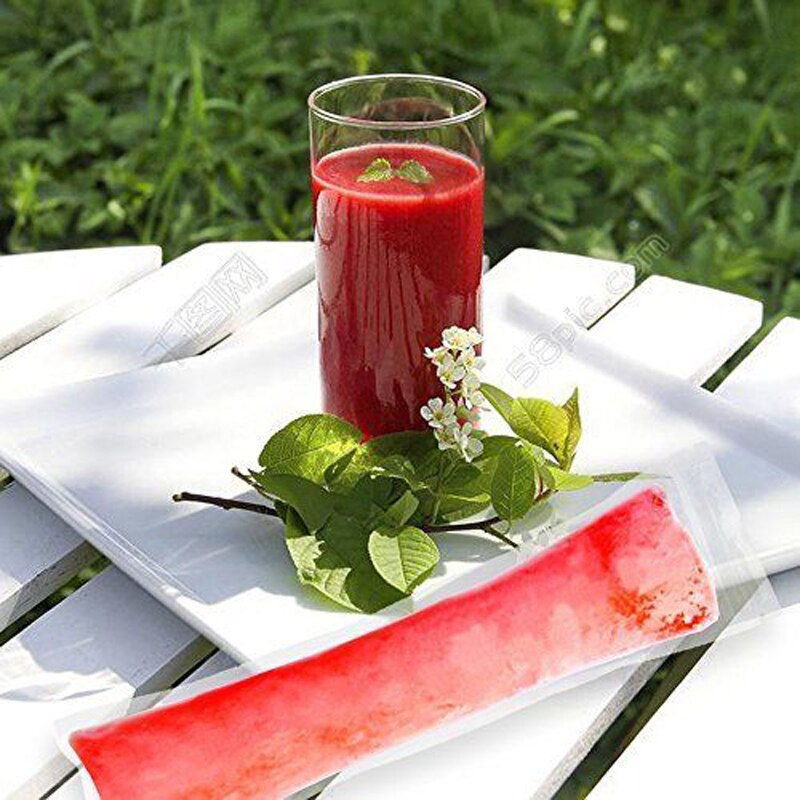 200PCS stampi per ghiaccioli per ghiaccioli borse monouso Candy Tube sacchetto con chiusura a Zip pop di congelamento