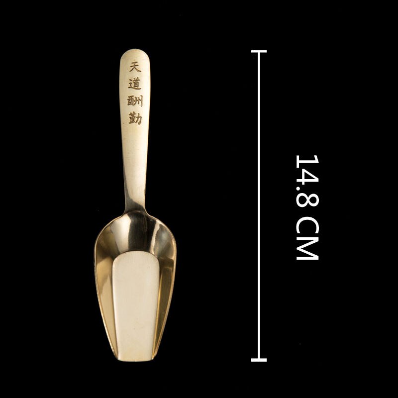 Tea Spoon Copper Kung Fu Accessories Tea Scoops Home Office Teaware: 8