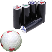 Willekeurige Quick Droog Plastic Golfbal Stamper Stempel Marker Indruk Seal Golf Club Accessoires Symbool Golfer Souvenir