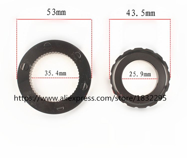 1 stks XT/DT Fiets Schijfrem Center Lock Adapter Schijfremrotor Adapter voor 6 Bolt Rotors om Centerlock Hubs