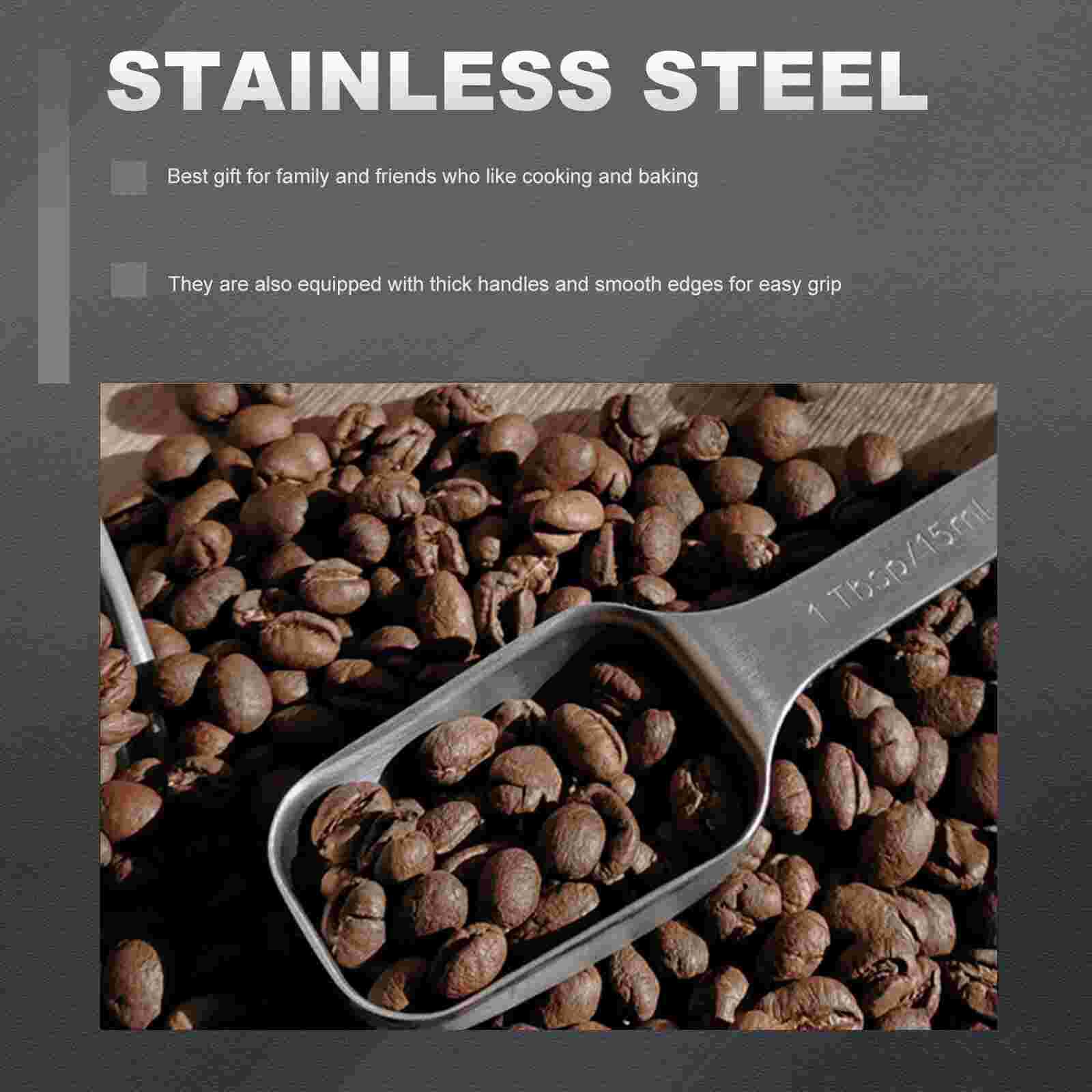 6pcs Coffee Scoops Coffee Measuring Spoons Tablespoon Measure Spoons Scoops