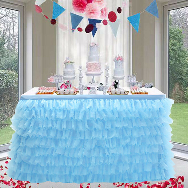 Wedding Party Tulle Tutu Tafel Rok Servies Verjaardag Baby Shower Xmas Decor